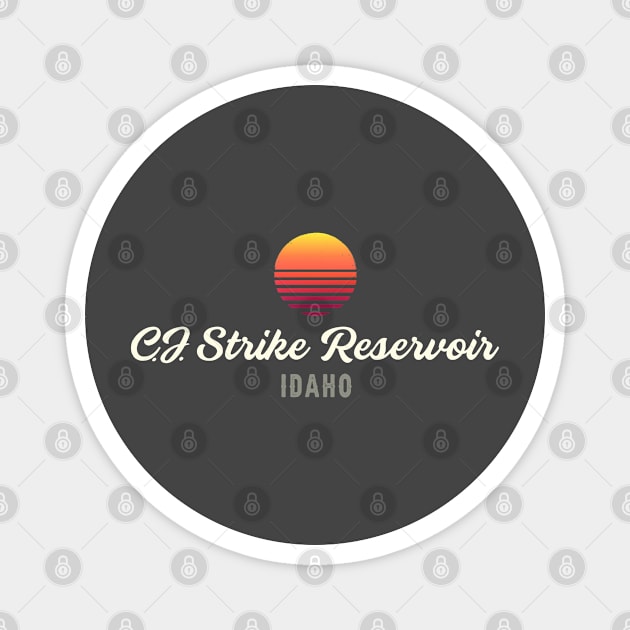 CJ Strike Reservoir,IDAHO Bass Fishing Magnet by Silo Co.